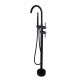 Matte Black Freestanding Bath Mixer Taps With Hand held Shower Tapware Bathtub Filler